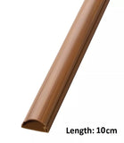 D-Line 16mm x 8mm Oak (Wood)Trunking And Joints Cable Management