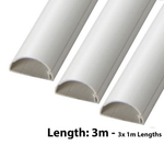 D-Line 30mm x 15mm White Mini Trunking And Joints Cable Management