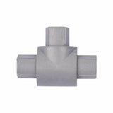 D-Line Equal Tee - 16 x 8mm - Smooth Fit - Aluminium (Silver) Trunking Connector Cable Hide