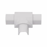 D-Line Equal Tee - 16 x 8mm - Smooth Fit - White Trunking Connector Cable Hide