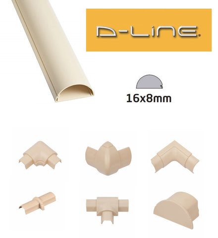 D Line Quadrant Trunking 22x22 Floor Cable Cover Wire Hiding for TV wires 